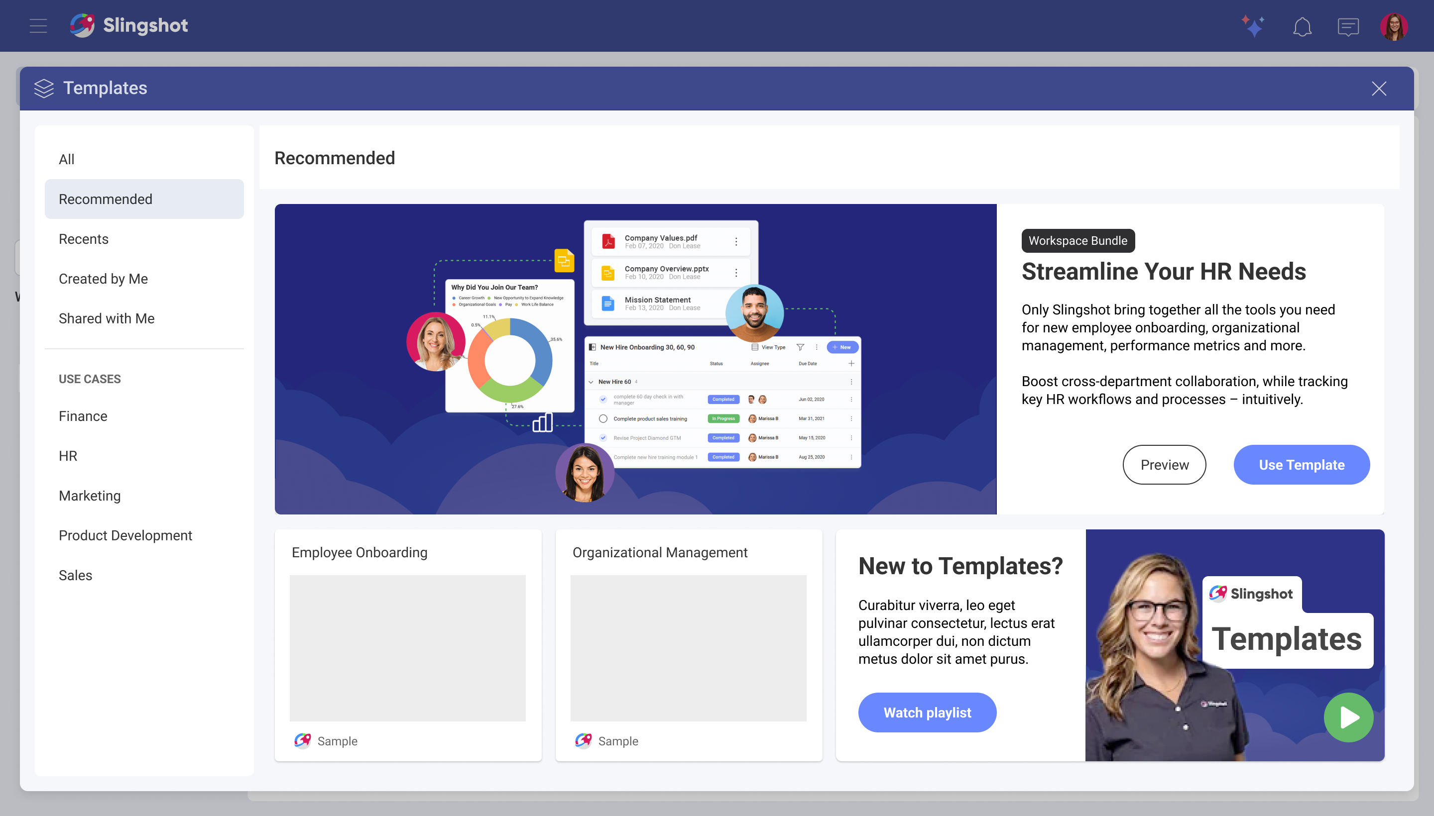 Template filtering design